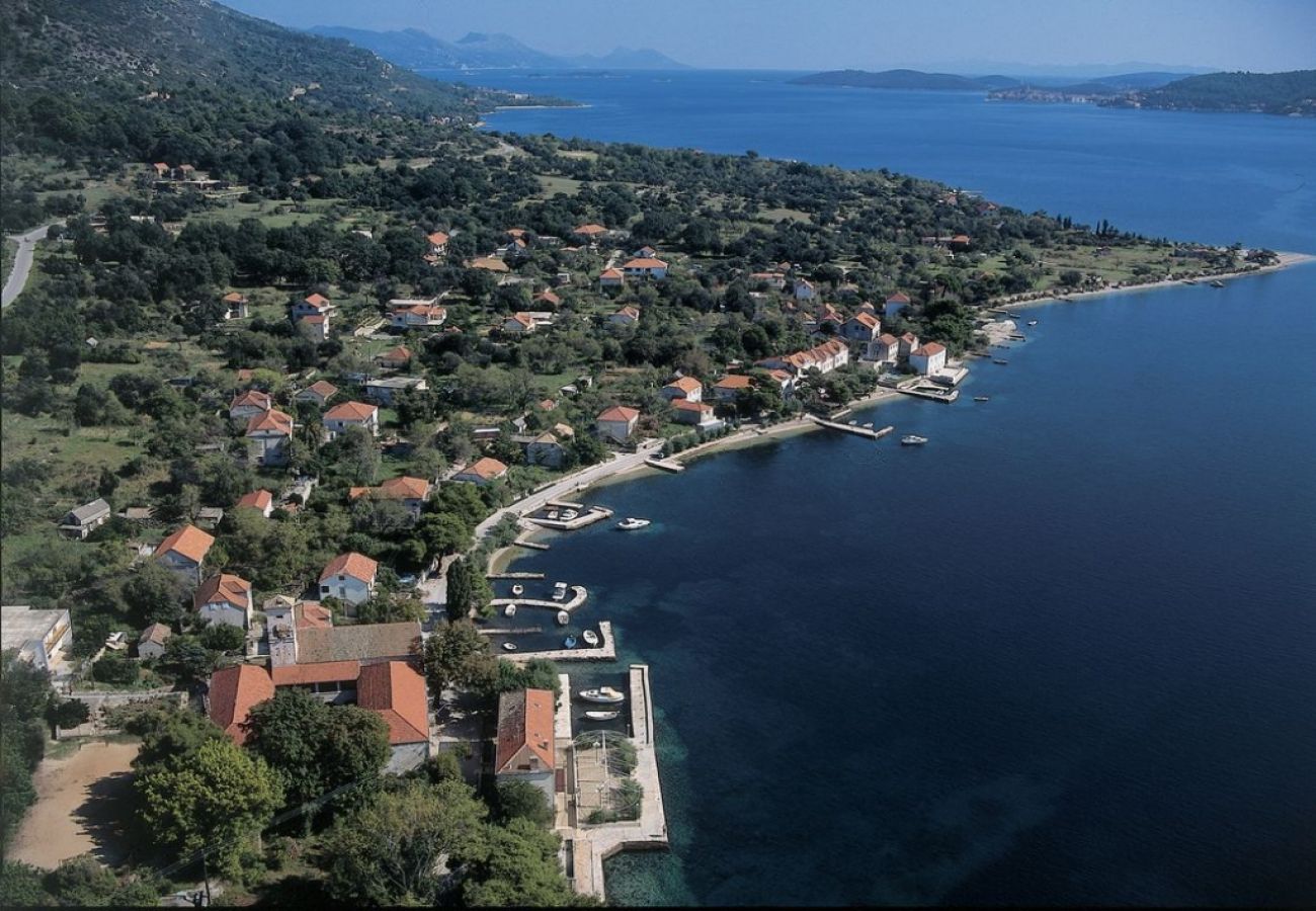 Casa a Viganj - Casa di vacanza in Viganj con vista mare, terrazzo, Climatizzazione, WIFI (160-1)