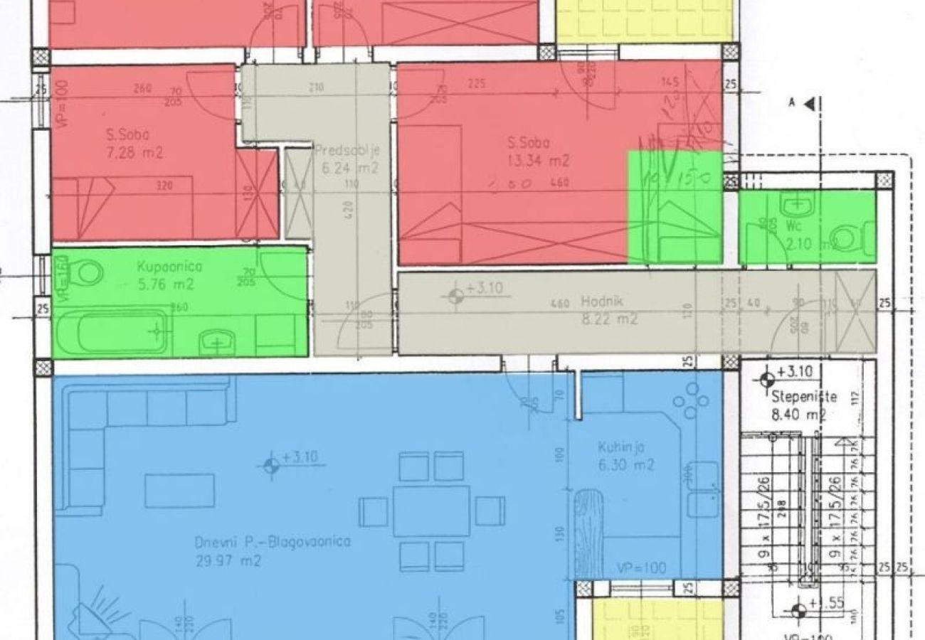 Appartamento a Duce - Appartamento in Duće con vista mare, terrazzo, Climatizzazione, Lavatrice (595-1)