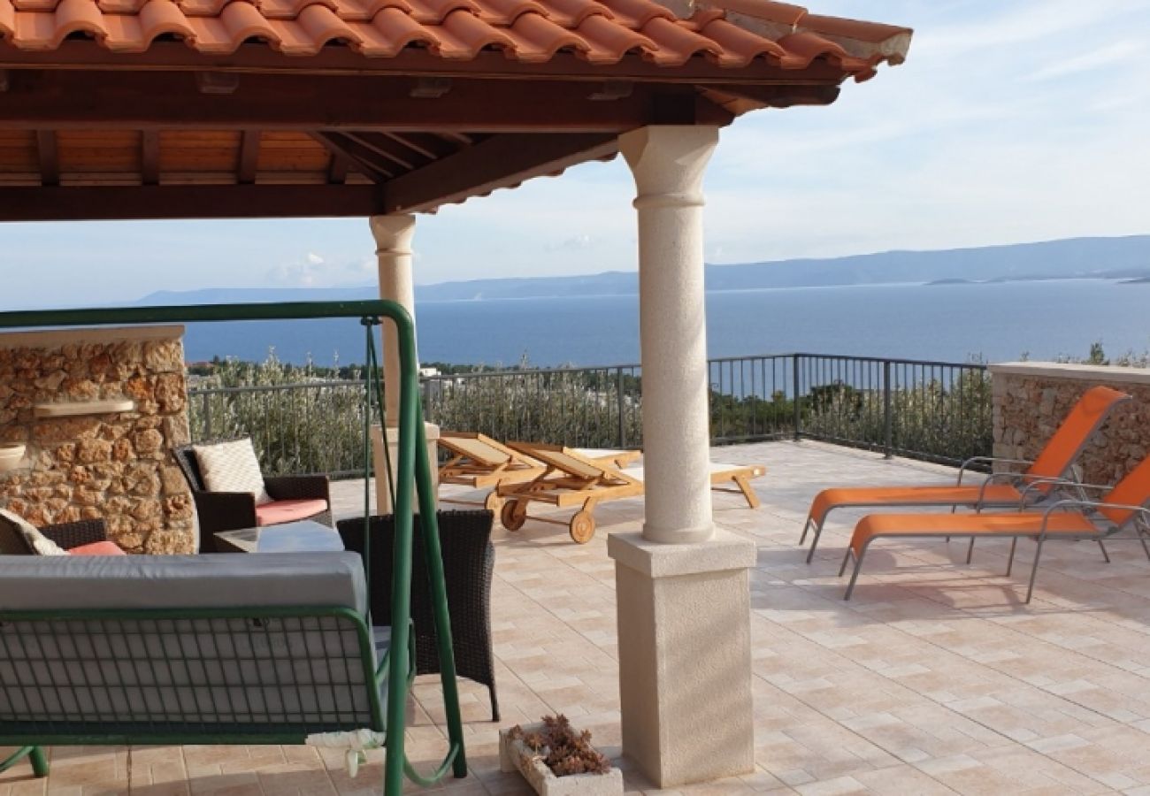 Casa a Bol - Casa Robinson in Vallo della Brazza (Bol) con vista mare, terrazzo, Climatizzazione, WIFI (3414-1)