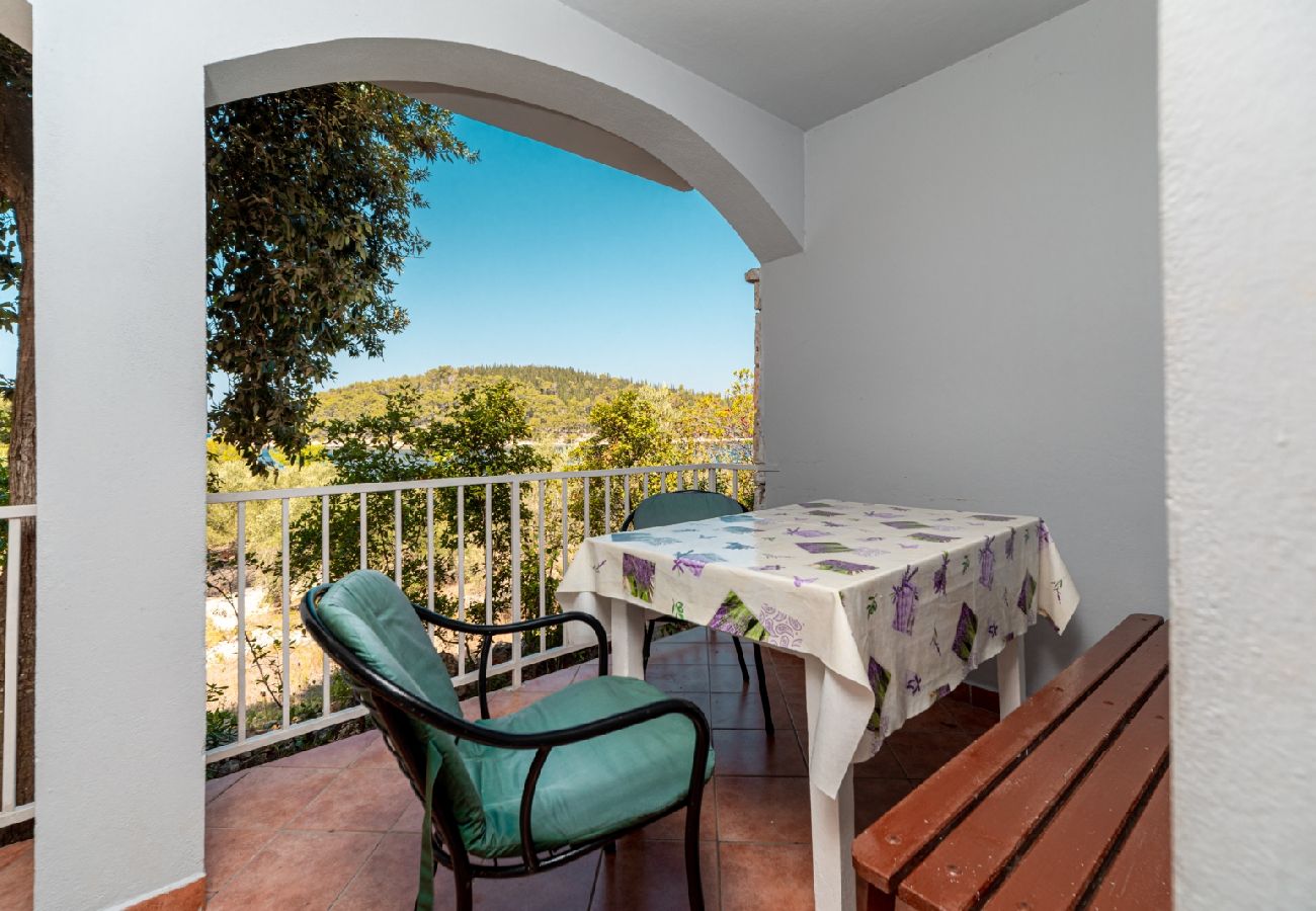 Casa a Vela Luka - Casa Robinson in Vallegrande (Vela Luka) con vista mare, terrazzo, Climatizzazione, WIFI (3439-1)