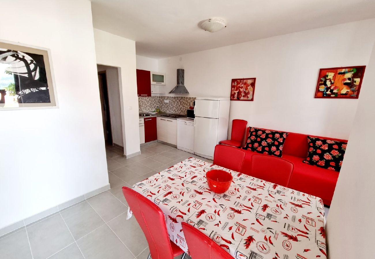 Appartamento a Baška - Ferienwohnung in Baška mit Meerblick, Terrasse, Klimaanlage, W-LAN (3494-5)