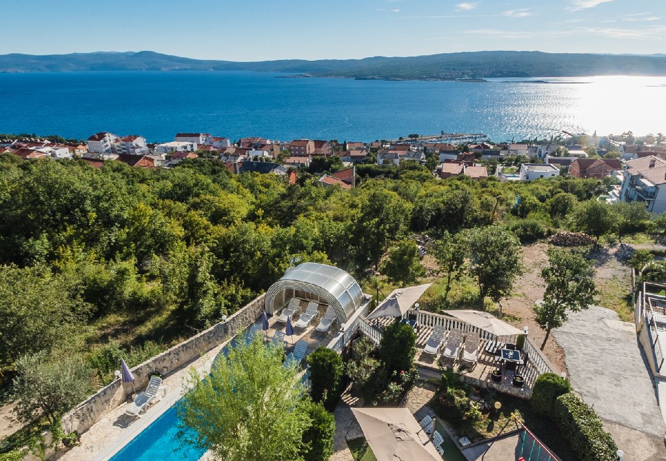 Appartamento a Crikvenica - Appartamento in Cirquenizza (Crikvenica) con vista mare, terrazzo, Climatizzazione, WIFI (3492-8)