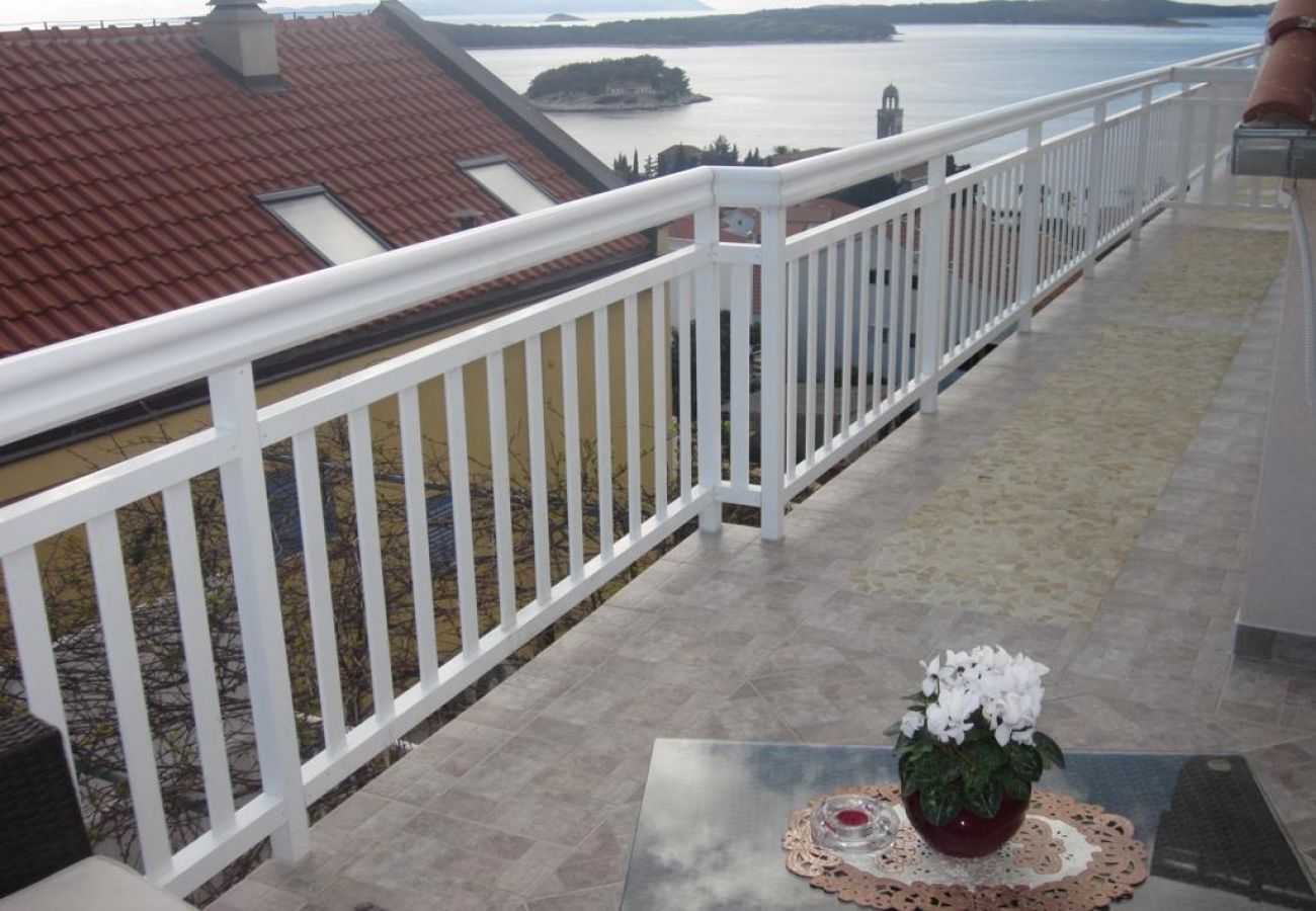 Appartamento a Hvar - Appartamento in Lesina (Hvar) con vista mare, terrazzo, Climatizzazione, WIFI (3666-5)