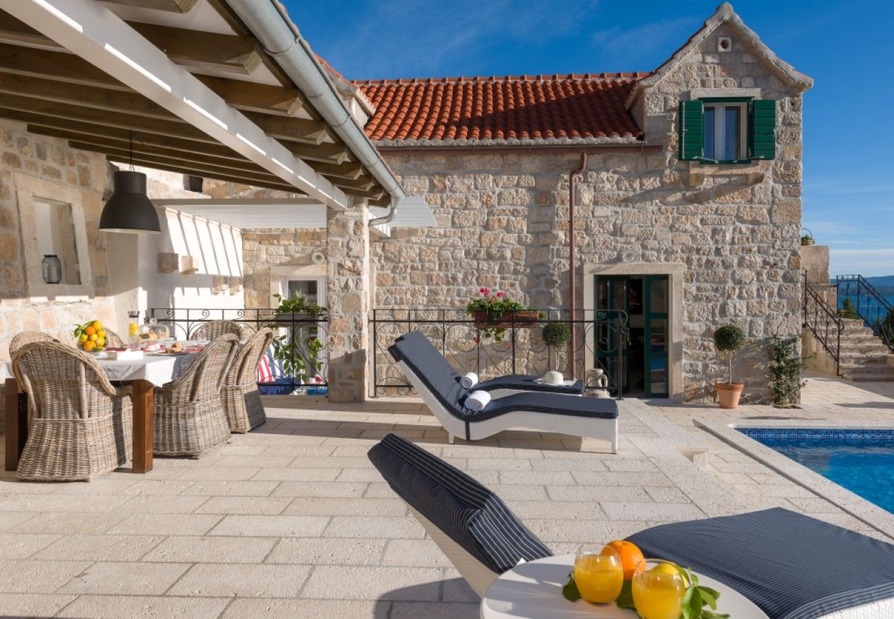 Casa a Murvica - Casa di vacanza in Murvica con vista mare, terrazzo, Climatizzazione, WIFI (3756-1)