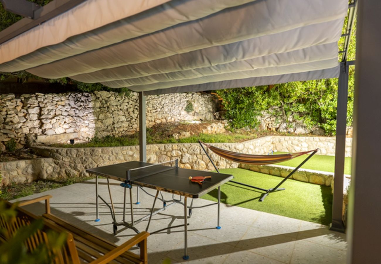 Casa a Lukoran - Casa di vacanza in Lukoran con vista mare, terrazzo, Climatizzazione, WIFI (4200-1)