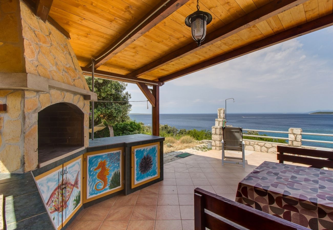 Casa a Stivan - Casa di vacanza in Stivan con vista mare, terrazzo, Climatizzazione, WIFI (4239-1)