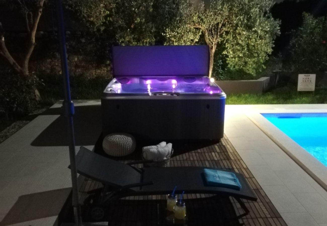 Casa a Ždrelac - Casa di vacanza in Ždrelac con vista mare, terrazzo, Climatizzazione, WIFI (4652-1)