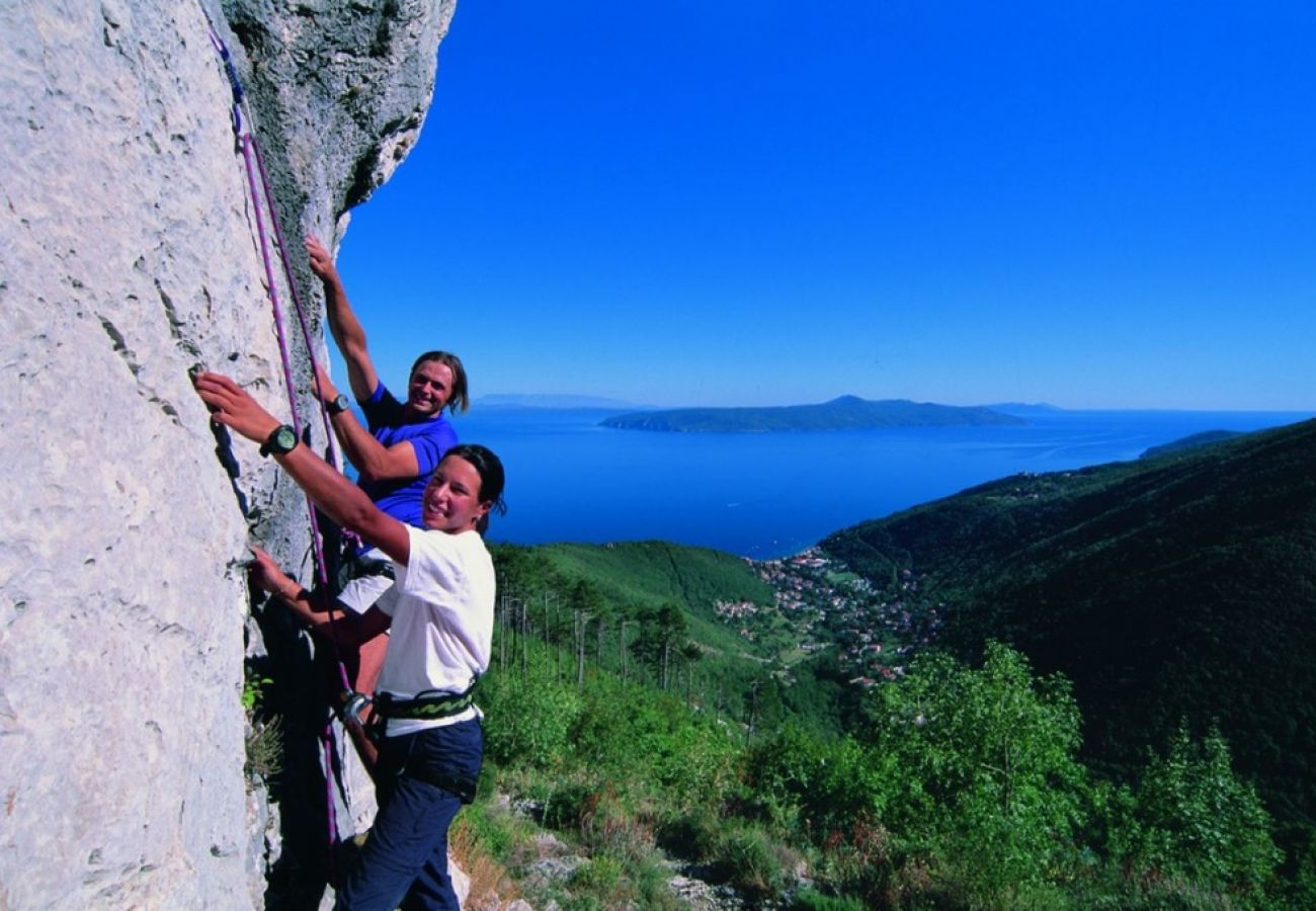 Appartamento a Mošcenicka Draga - Appartamento in Draga di Moschiena (Moscenicka Draga) con vista mare, loggia, Climatizzazione, WIFI (4772-1)