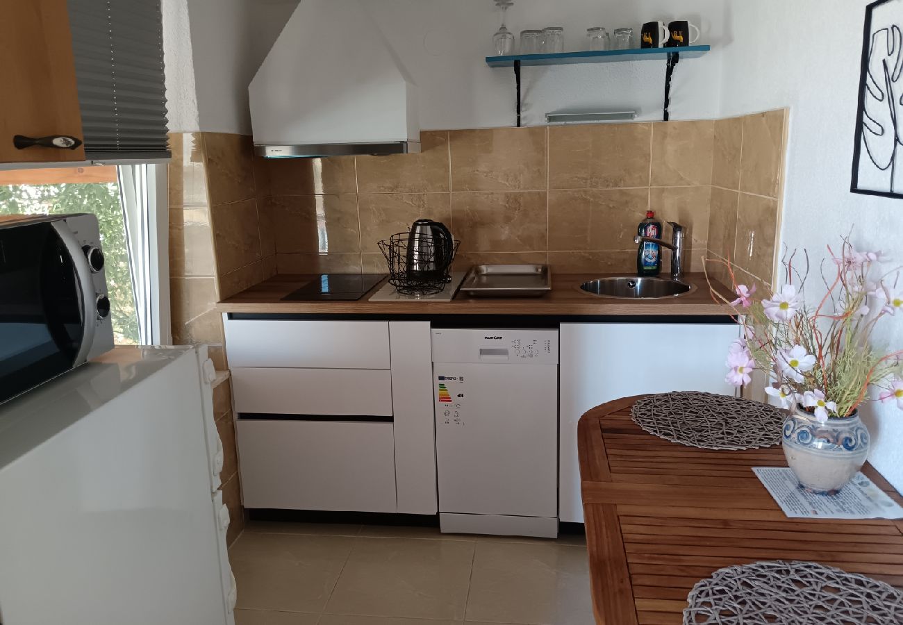 Studio a Biograd na moru - Appartamento Studio in Zaravecchia (Biograd) con vista mare, terrazzo, Climatizzazione, WIFI (4818-5)