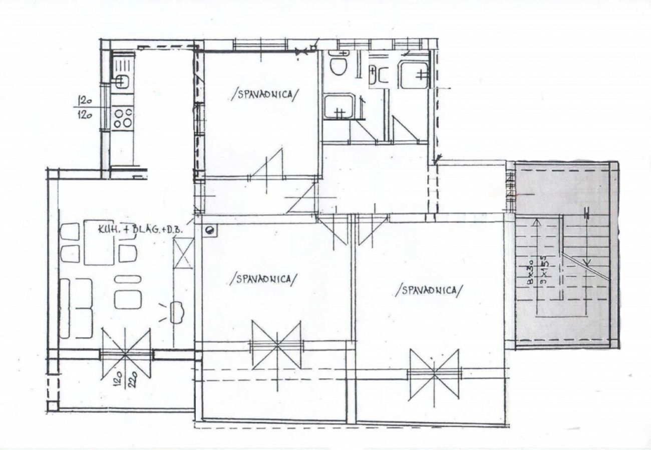 Appartamento a Lopar - Appartamento in Loparo (Lopar) con balcone, Climatizzazione, WIFI (4739-2)