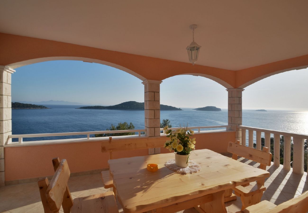 Appartamento a Prizba - Appartamento in Prižba con vista mare, terrazzo, Climatizzazione, WIFI (5080-4)