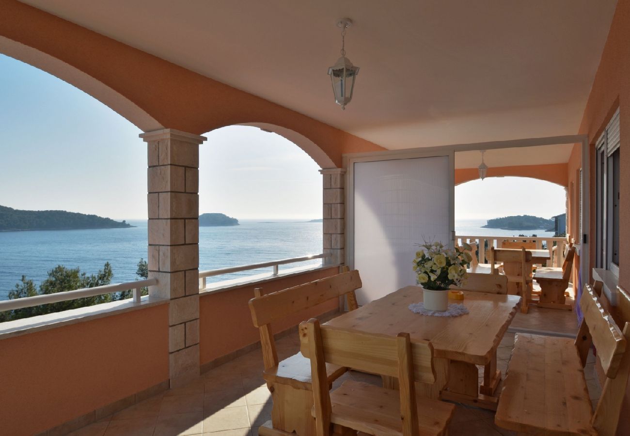 Appartamento a Prizba - Appartamento in Prižba con vista mare, terrazzo, Climatizzazione, WIFI (5080-3)