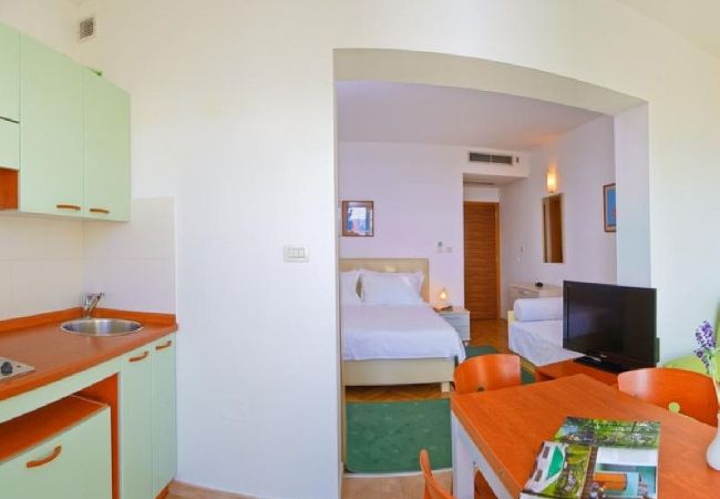 Studio a Brela - Appartamento Studio in Brella (Brela) con vista mare, terrazzo, Climatizzazione, WIFI (201-9) Studio a Brela - Appartamento Studio in Brella (Brela) con vista mare, terrazzo, Climatizzazione, WIFI (201-9)
