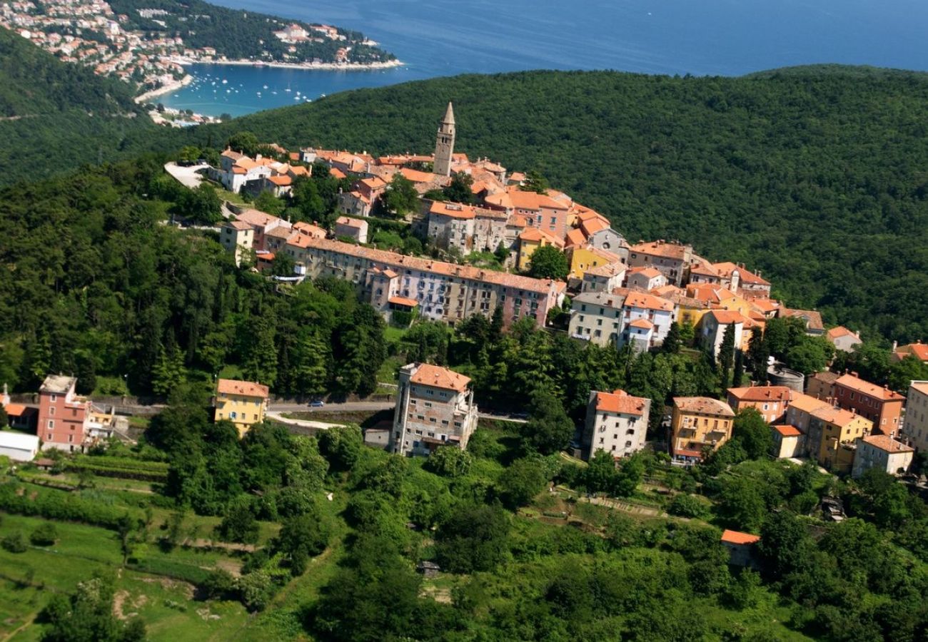 Casa a Kapelica - Casa di vacanza in Kapelica con vista mare, terrazzo, Climatizzazione, WIFI (5207-1)