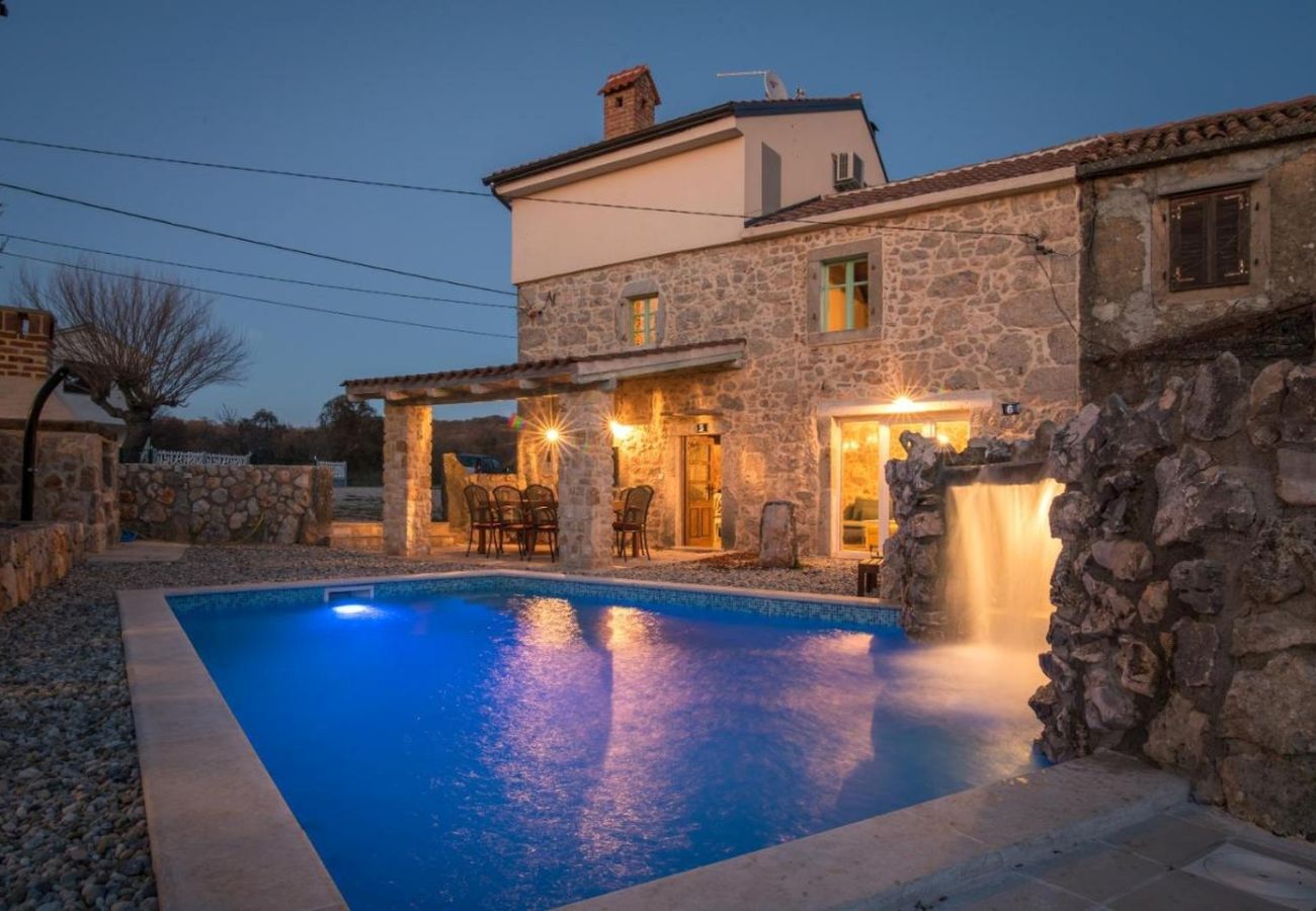 Casa a Garica - Casa vacanze / Isola di Krk, con piscina, terrazza, aria condizionata, Wi-Fi, lavatrice (5234-1)