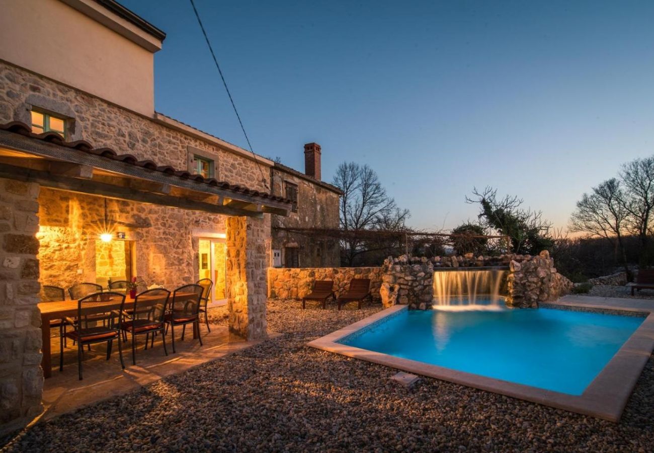 Casa a Garica - Casa vacanze / Isola di Krk, con piscina, terrazza, aria condizionata, Wi-Fi, lavatrice (5234-1)