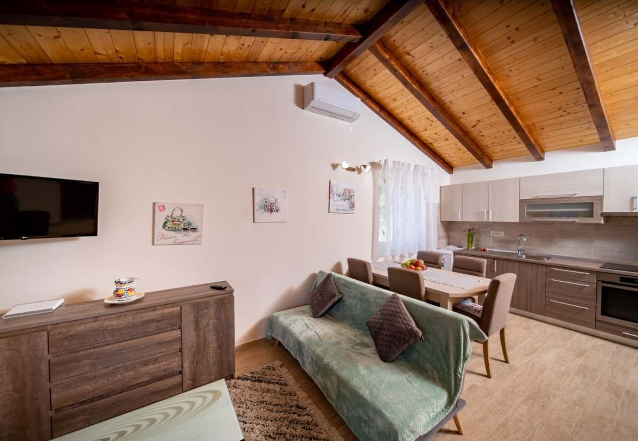 Casa a Mundanije - Casa vacanze a Mundanije con giardino, jacuzzi, terrazza, aria condizionata e lavatrice (5238-1)
