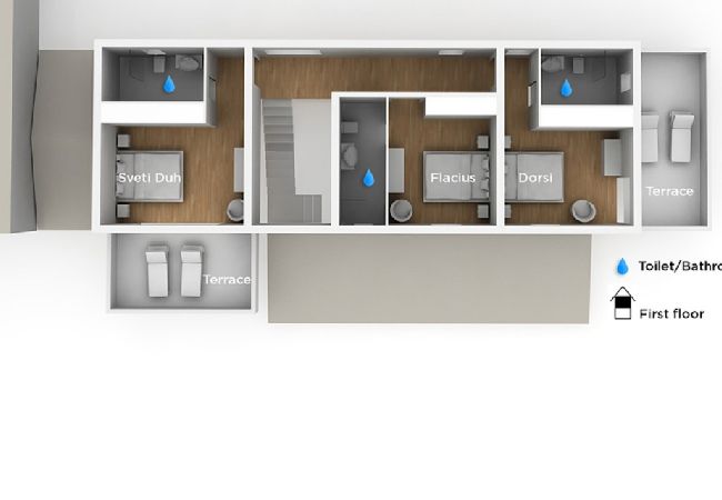 Dom w Labin - Domek wypoczynkowy w Labin z taras, Klimatyzacja, WIFI, Pralka (688-1) Dom w Labin - Domek wypoczynkowy w Labin z taras, Klimatyzacja, WIFI, Pralka (688-1)