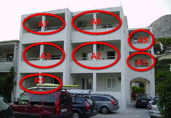 Apartament w Omiš - Apartament w Omiš z Widok na morze, taras, Klimatyzacja, WIFI (3422-3) Apartament w Omiš - Apartament w Omiš z Widok na morze, taras, Klimatyzacja, WIFI (3422-3)