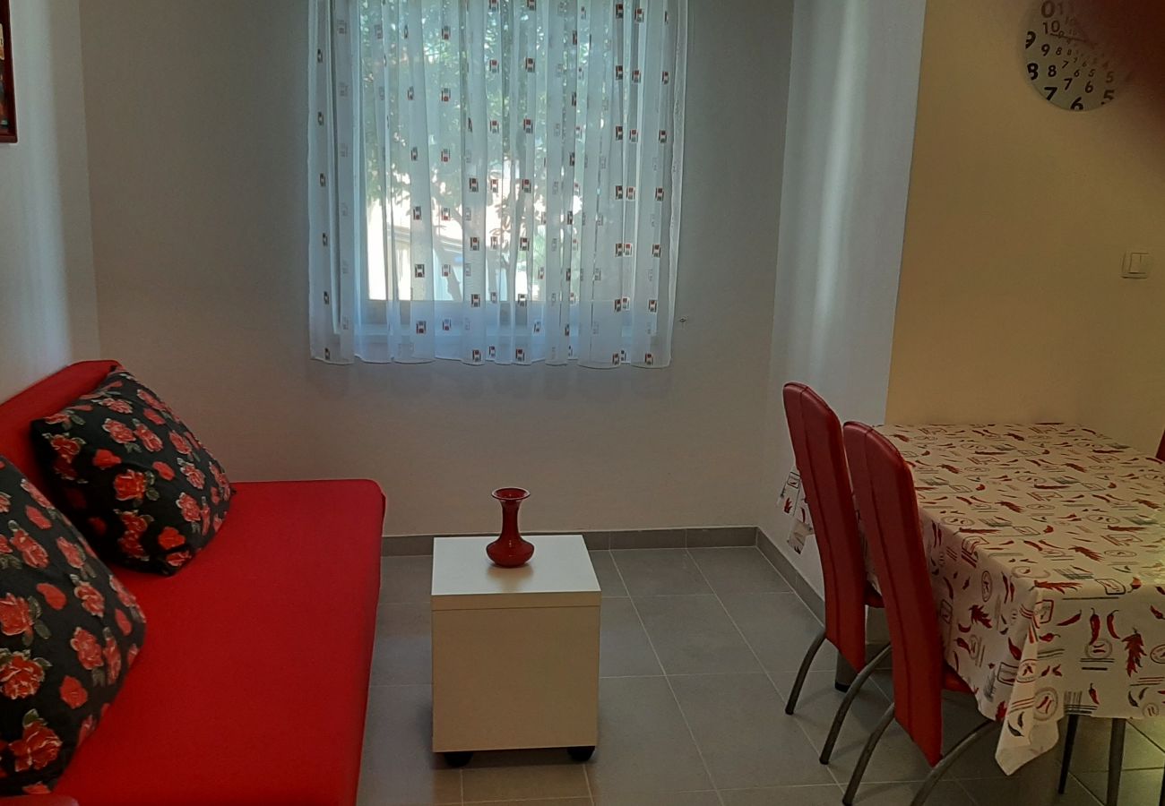 Apartament w Baška - Ferienwohnung in Baška mit Meerblick, Terrasse, Klimaanlage, W-LAN (3494-5)