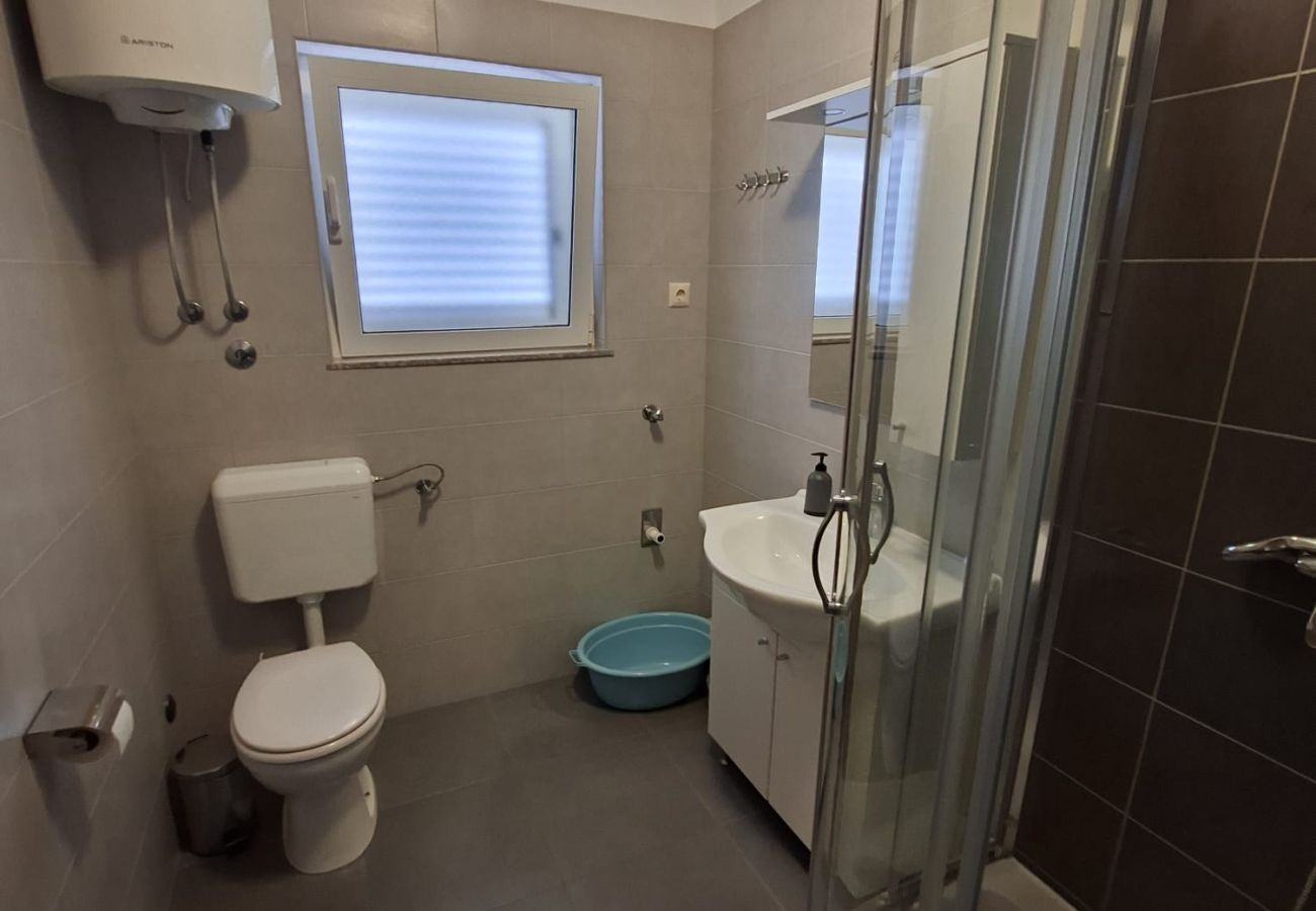 Apartament w Vrsi - Apartament w Vrsi z balkon, Klimatyzacja, WIFI (4494-3)