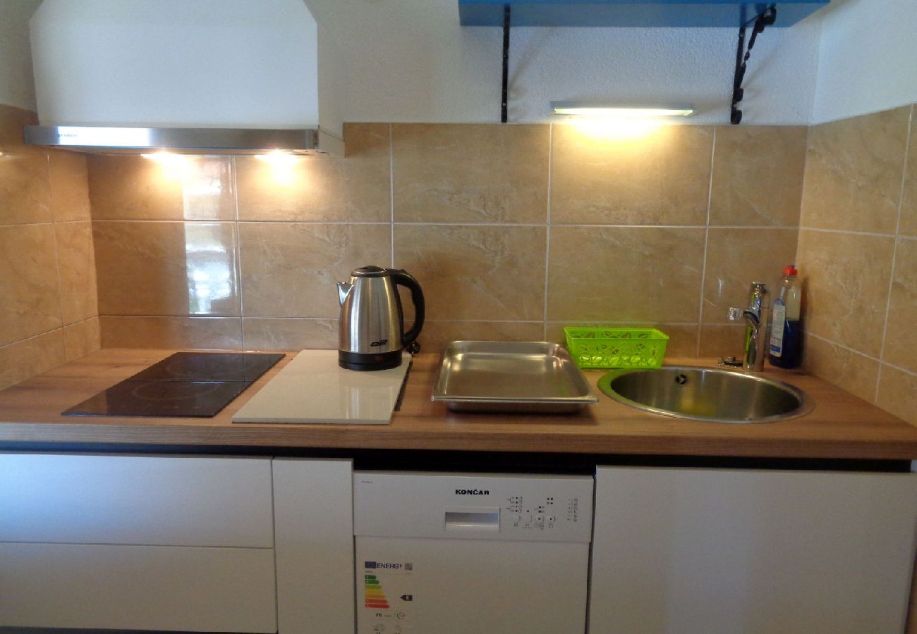 Studio w Biograd na moru - Apartament Studio w Biograd na Moru z Widok na morze, taras, Klimatyzacja, WIFI (4818-5)