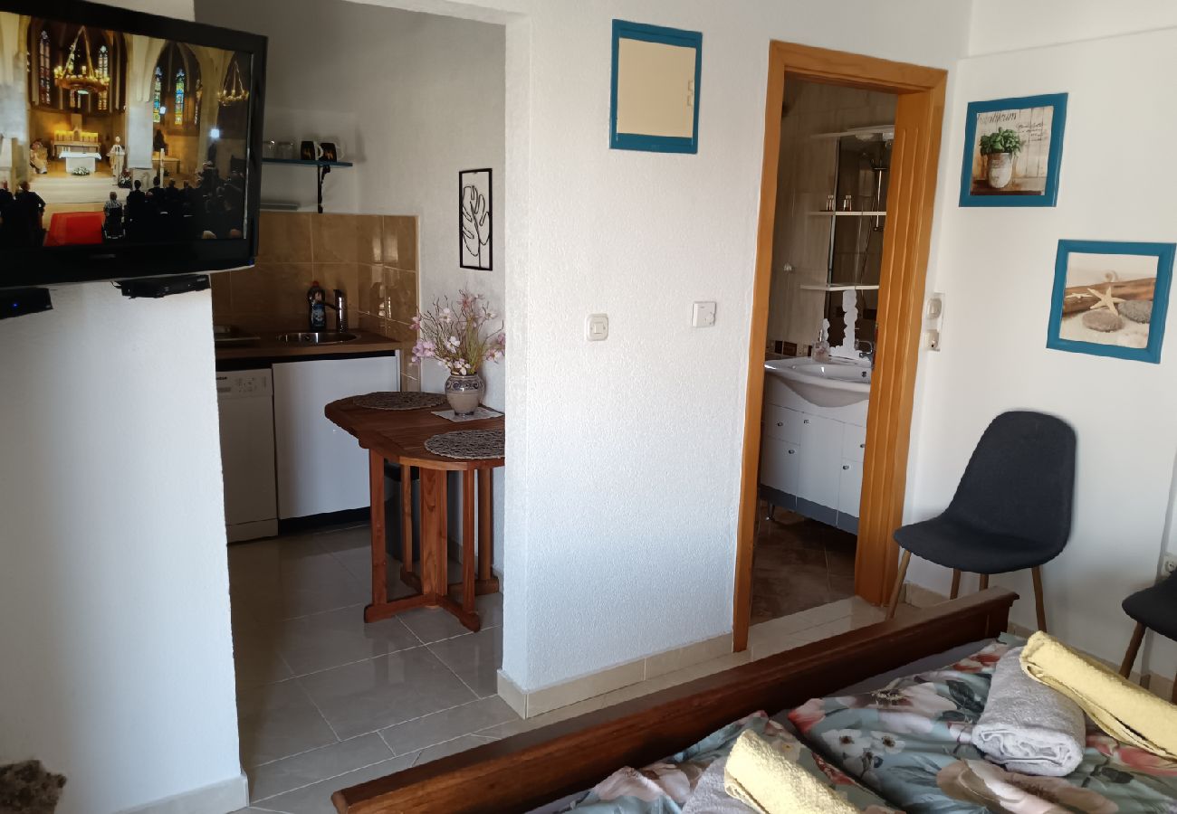 Studio w Biograd na moru - Apartament Studio w Biograd na Moru z Widok na morze, taras, Klimatyzacja, WIFI (4818-5)