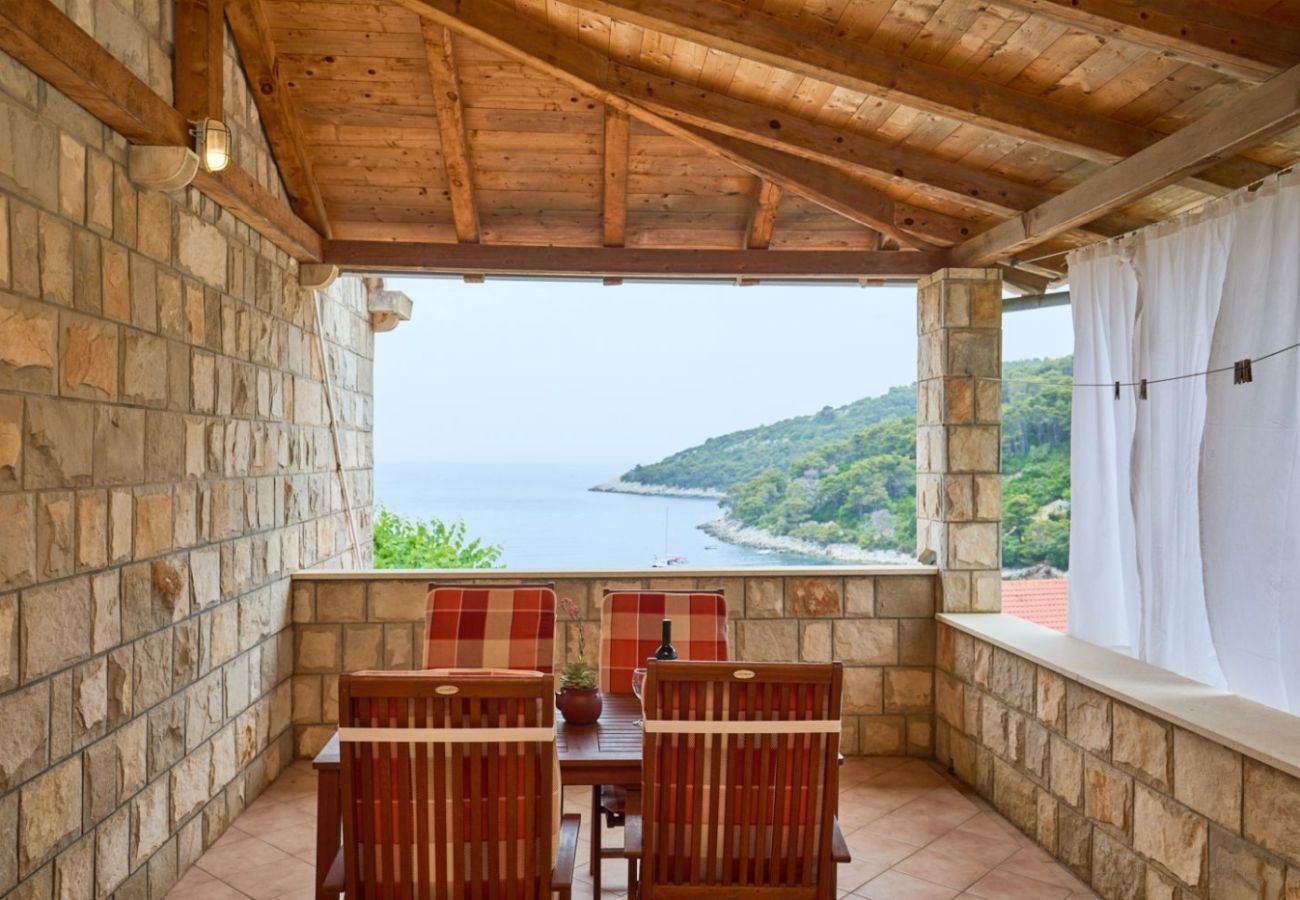 Apartament w Saplunara - Apartament w Saplunara z Widok na morze, balkon, Klimatyzacja, WIFI (5197-2)