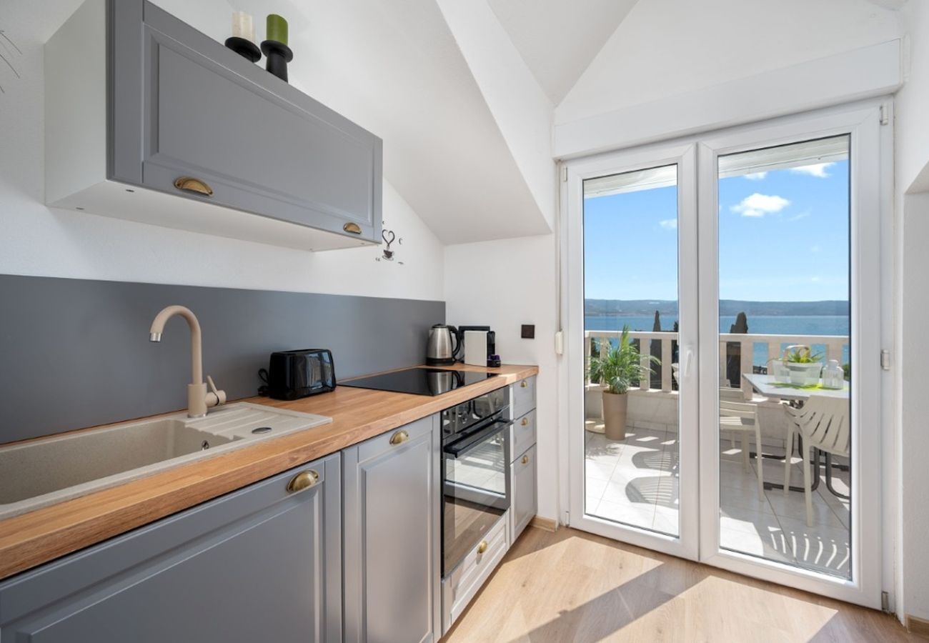 Apartament w Duce - Apartament w Duće z widokiem na morze, tarasem, klimatyzacją i Wi-Fi (3423-4)
