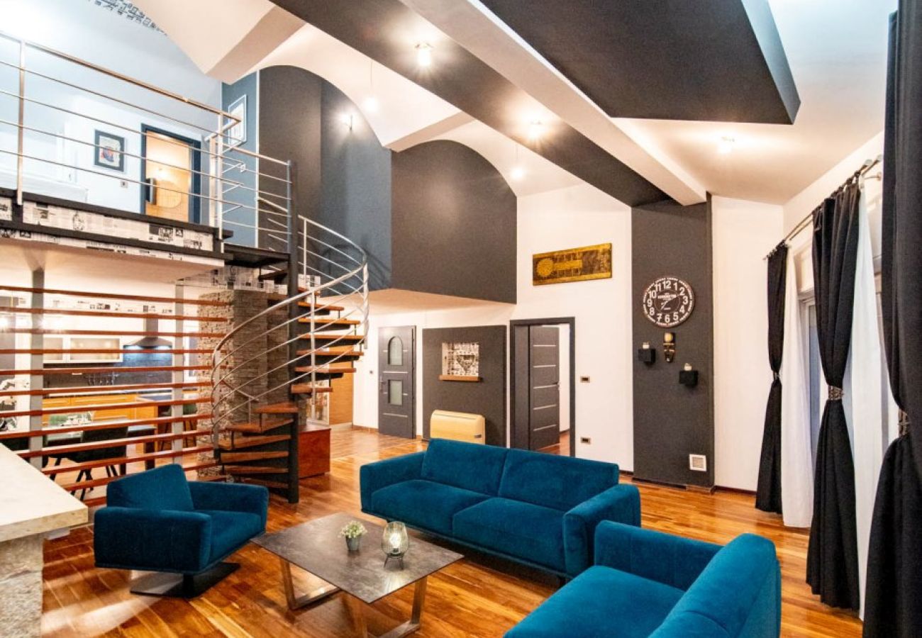 Apartament w Lopar - Apartament wakacyjny w Lopar z tarasem, klimatyzacją, Wi-Fi i widokiem na morze (4738-7)