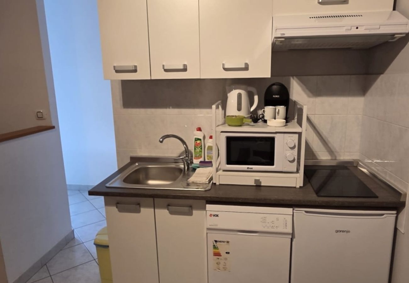 Квартира-студия на Baška - Квартира-студия в Башке с видом на море, балконом, кондиционером, WLAN (3494-3)