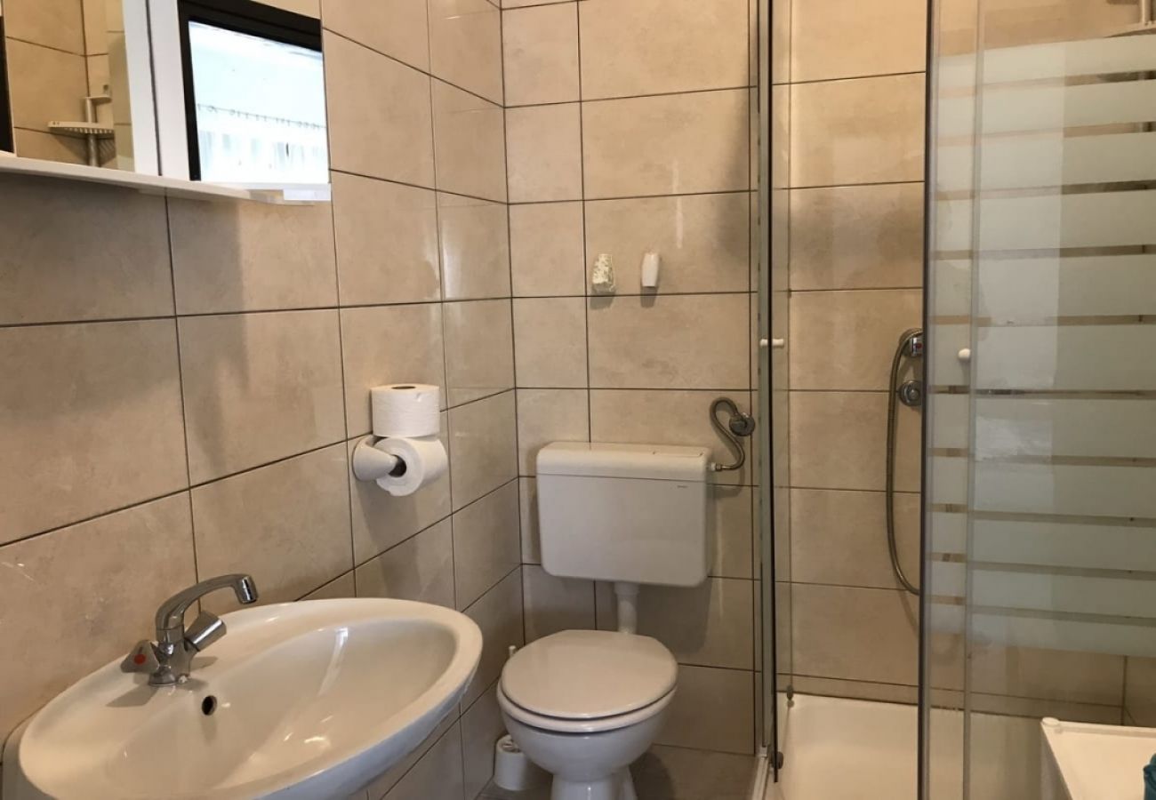 Апартаменты на Lopar - Ferienwohnung in Lopar mit Meerblick, Terrasse, Klimaanlage, W-LAN (4607-1)