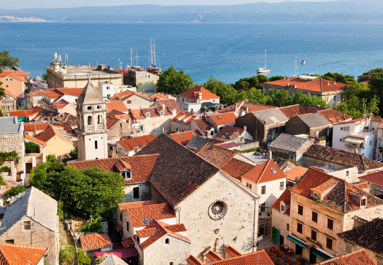 Апартаменты на Omiš - Aпартамент в Omiš c Вид на море, терраса, Спутниковое / кабельное телевидение, WIFI (5129-6)