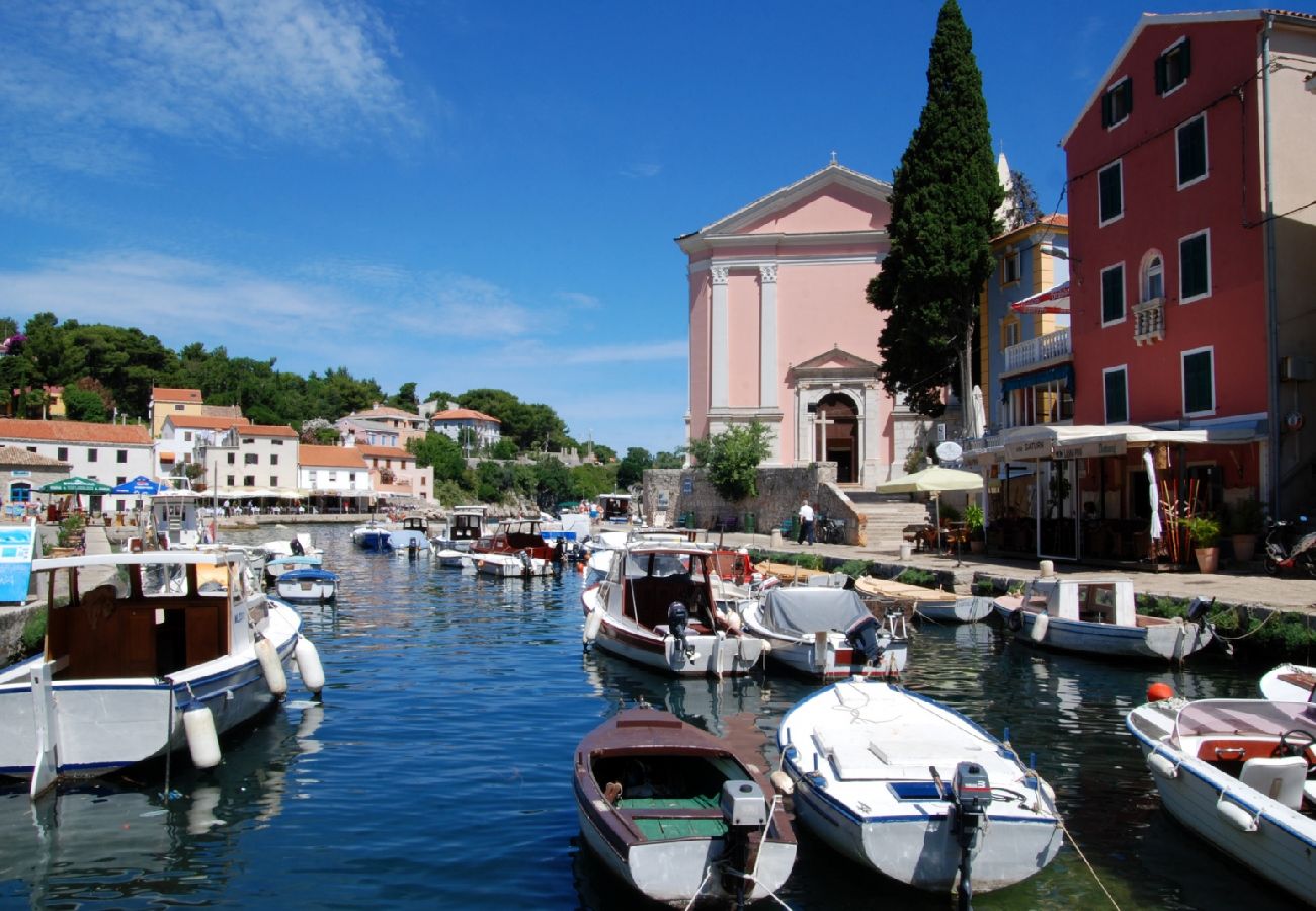 Ferienhaus in Veli Lošinj - Ferienhaus in Veli Lošinj mit Terrasse, Klimaanlage, W-LAN, Waschmaschine (63-1)