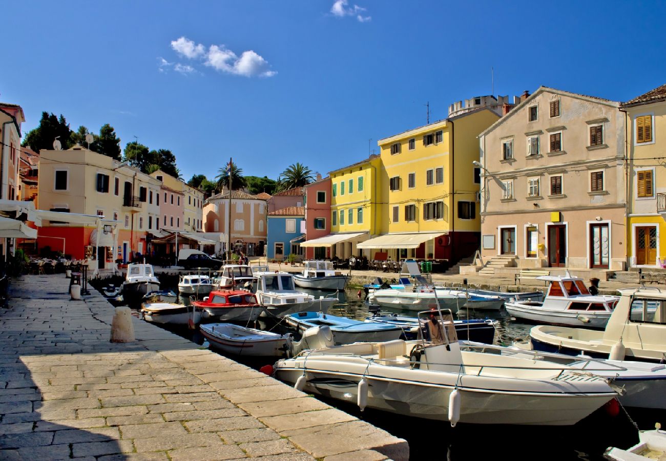 Ferienhaus in Veli Lošinj - Ferienhaus in Veli Lošinj mit Terrasse, Klimaanlage, W-LAN, Waschmaschine (63-1)