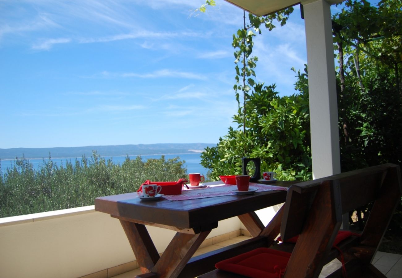 Ferienwohnung in Pisak - Ferienwohnung in Pisak mit Meerblick, Terrasse, Klimaanlage, W-LAN (102-1)