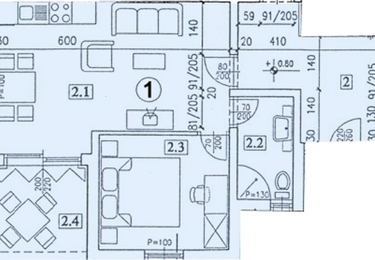 Ferienwohnung in Bašanija - Ferienwohnung in Bašanija mit Terrasse, Klimaanlage, W-LAN, Waschmaschine (113-1)