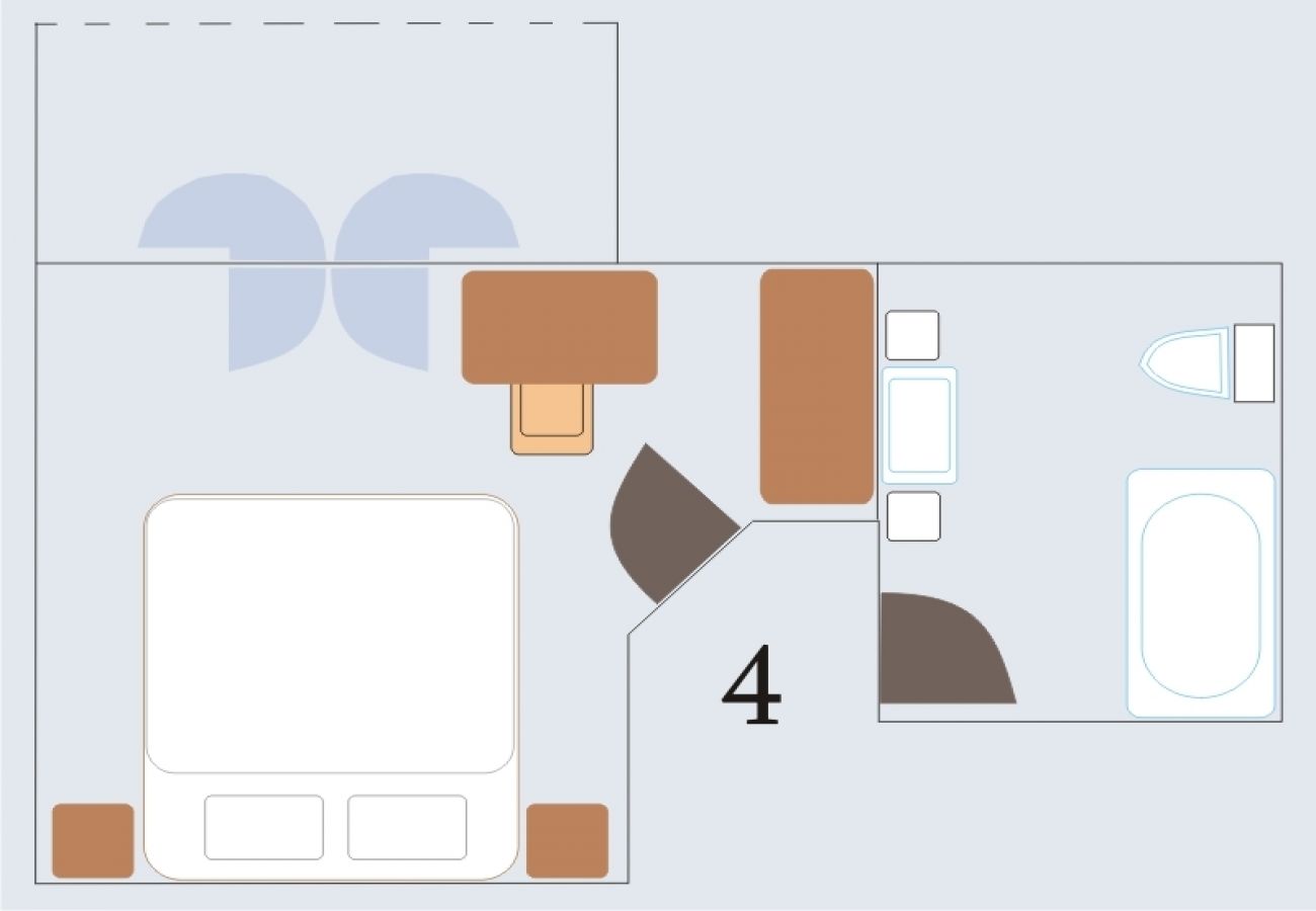 Ferienwohnung in Bašanija - Ferienwohnung in Bašanija mit Terrasse, Klimaanlage, W-LAN, Spülmaschine (113-4)