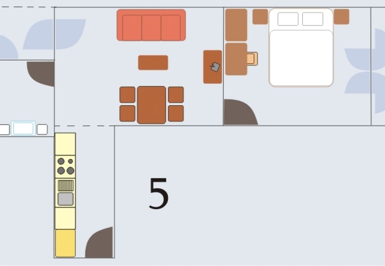 Ferienwohnung in Bašanija - Ferienwohnung in Bašanija mit Balkon, Klimaanlage, W-LAN, Waschmaschine (113-5)