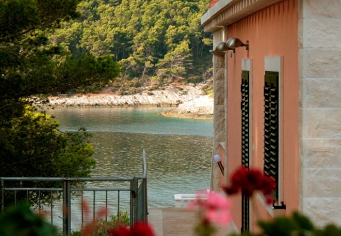 Ferienwohnung in Vela Luka - Ferienwohnung in Tri Porte (Potirna) mit Meerblick, Terrasse, Klimaanlage, W-LAN (5208-2)