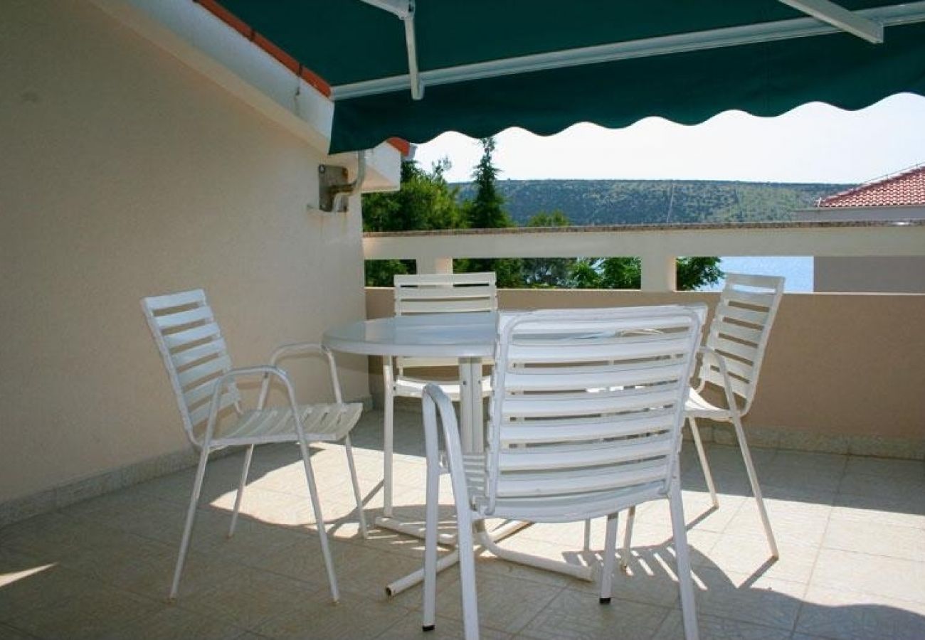 Ferienwohnung in Stara Novalja - Ferienwohnung in Stara Novalja mit Meerblick, Terrasse, Klimaanlage, W-LAN (133-2)