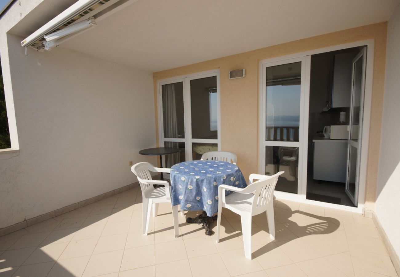 Ferienwohnung in Brela - Ferienwohnung in Brela mit Meerblick, Terrasse, Klimaanlage, W-LAN (75-8)