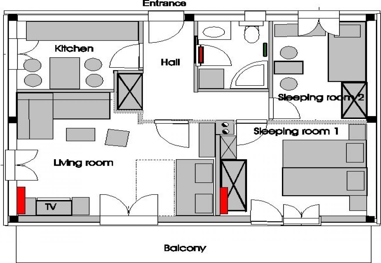 Ferienwohnung in Hvar - Ferienwohnung in Hvar-Stadt mit Balkon, Klimaanlage, W-LAN, Waschmaschine (221-2)