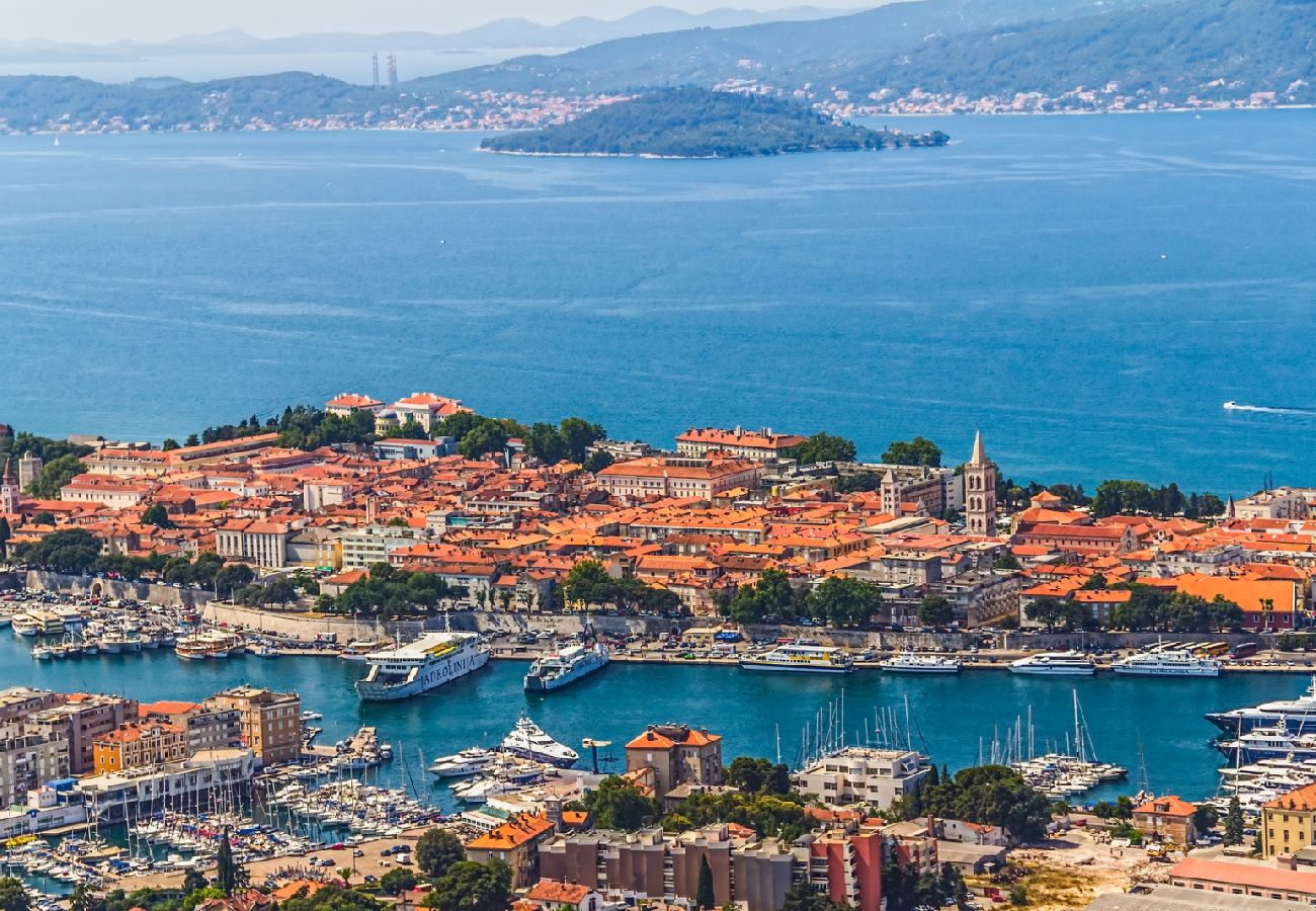 Ferienwohnung in Zadar - Ferienwohnung in Zadar mit Meerblick, Balkon, Klimaanlage, W-LAN (858-2)