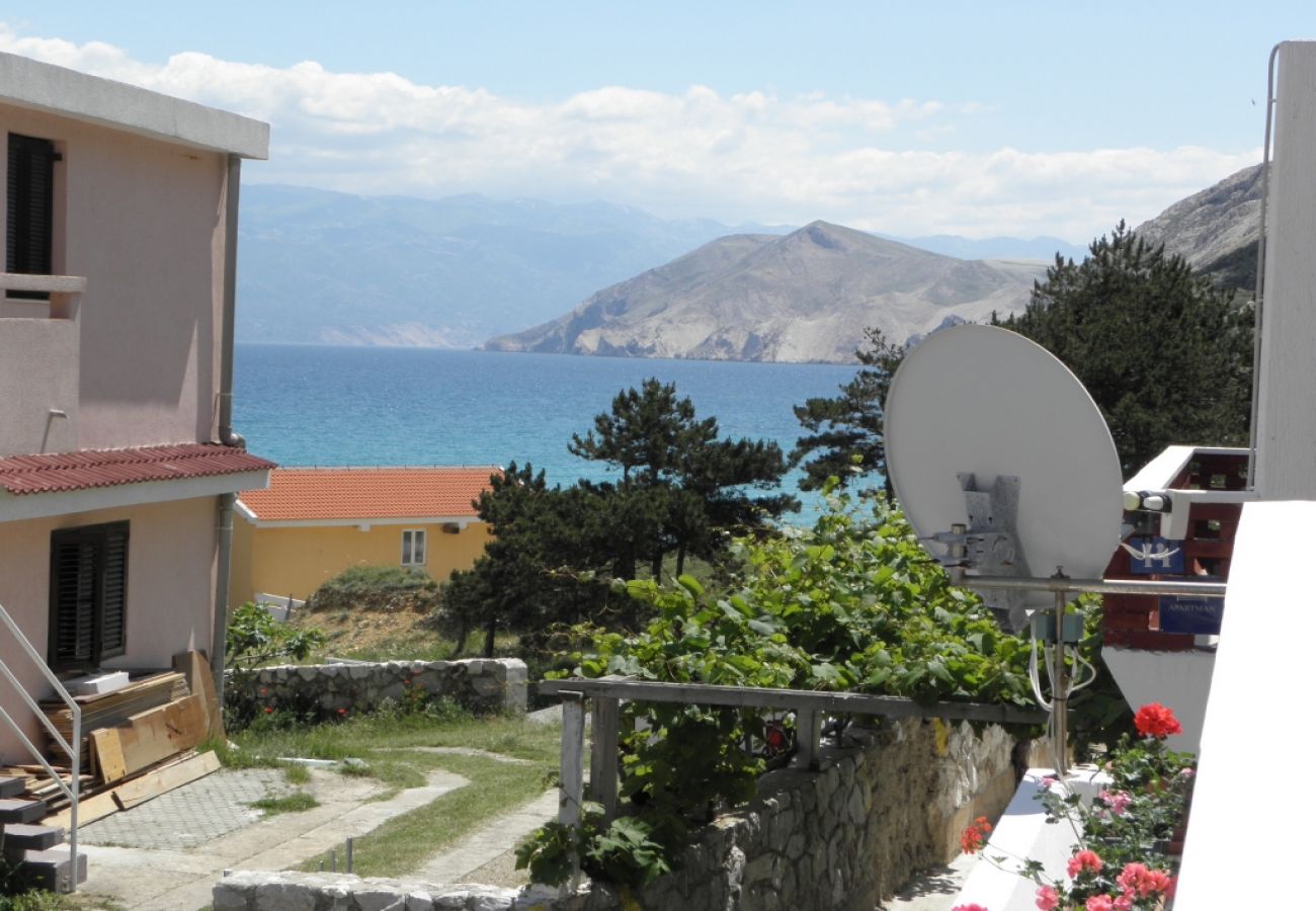 Ferienwohnung in Baška - Ferienwohnung in Baška mit Meerblick, Terrasse, Klimaanlage, W-LAN (863-2)