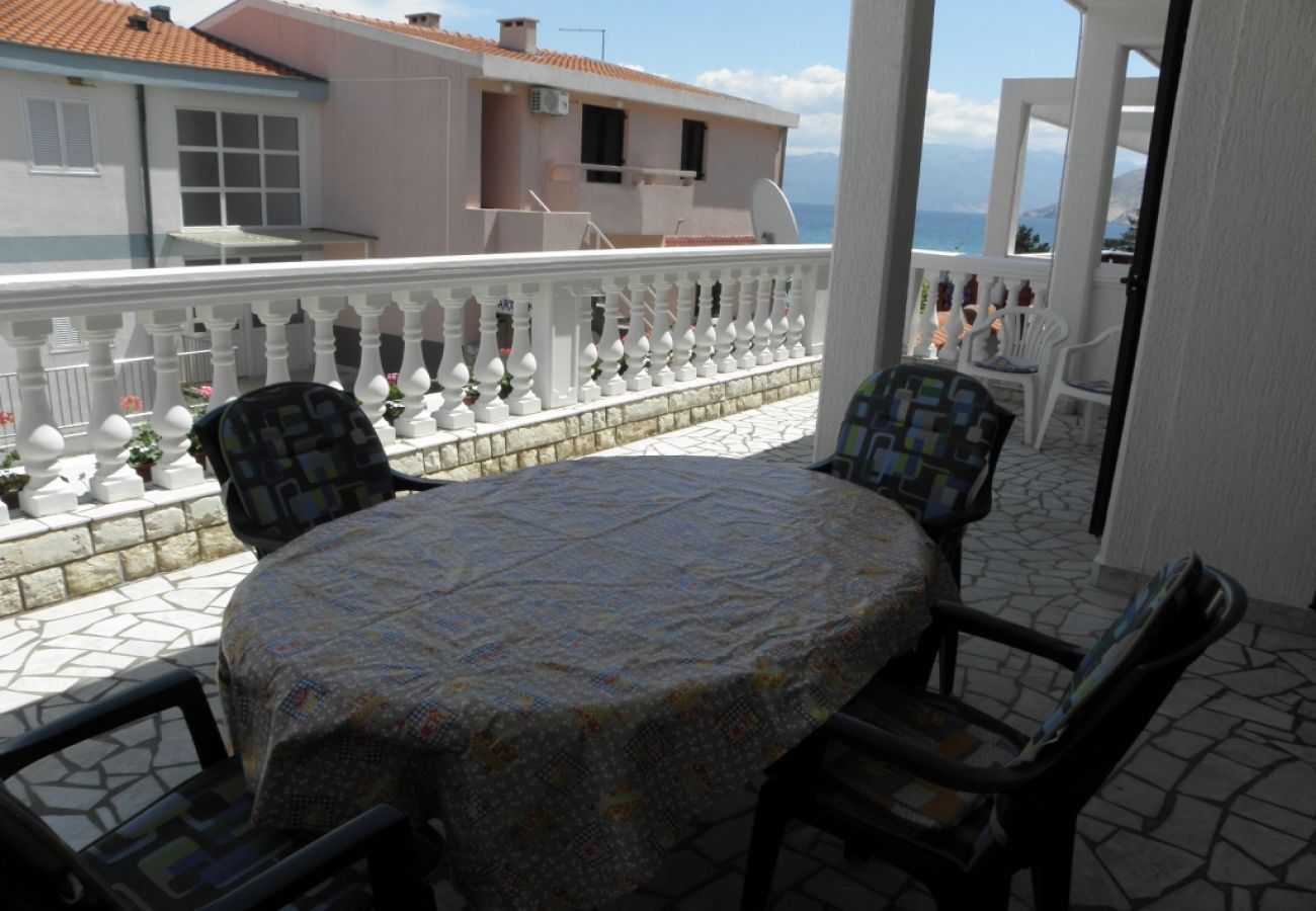 Ferienwohnung in Baška - Ferienwohnung in Baška mit Meerblick, Terrasse, Klimaanlage, W-LAN (863-2)