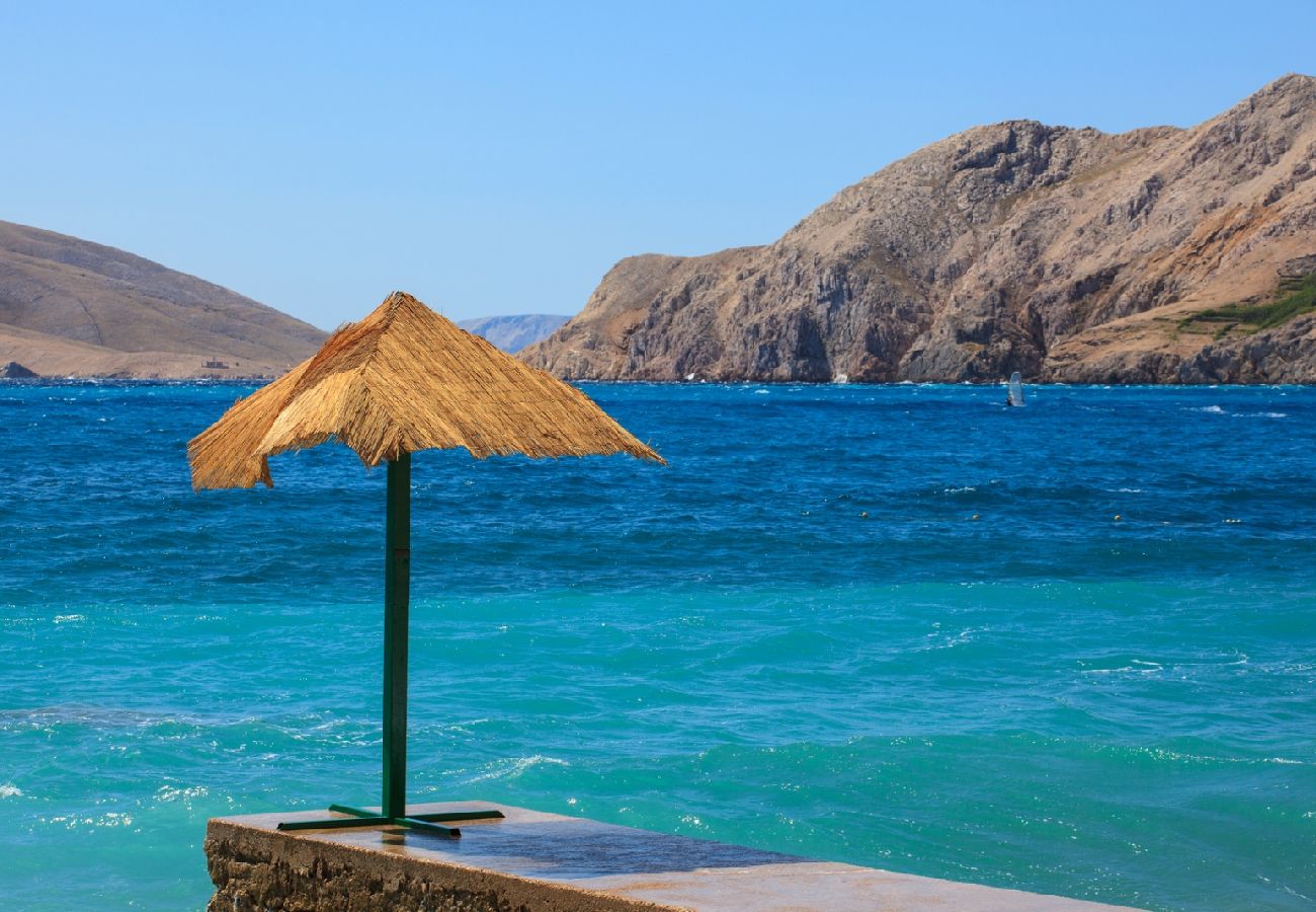 Ferienwohnung in Baška - Ferienwohnung in Baška mit Meerblick, Terrasse, Klimaanlage, W-LAN (863-2)