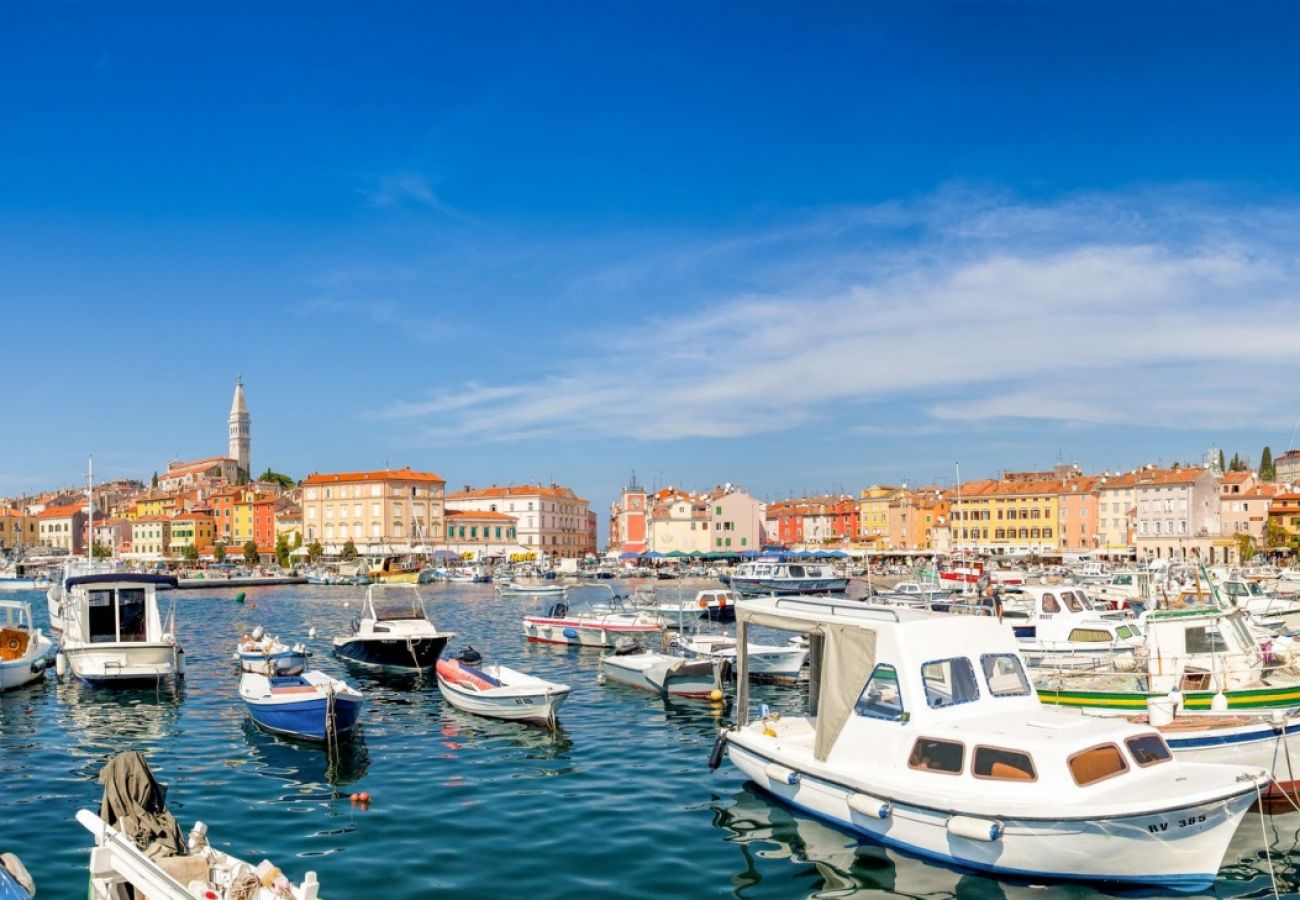 Ferienwohnung in Rovinj - Ferienwohnung in Rovinj mit Terrasse, Klimaanlage, W-LAN, Waschmaschine (870-1)