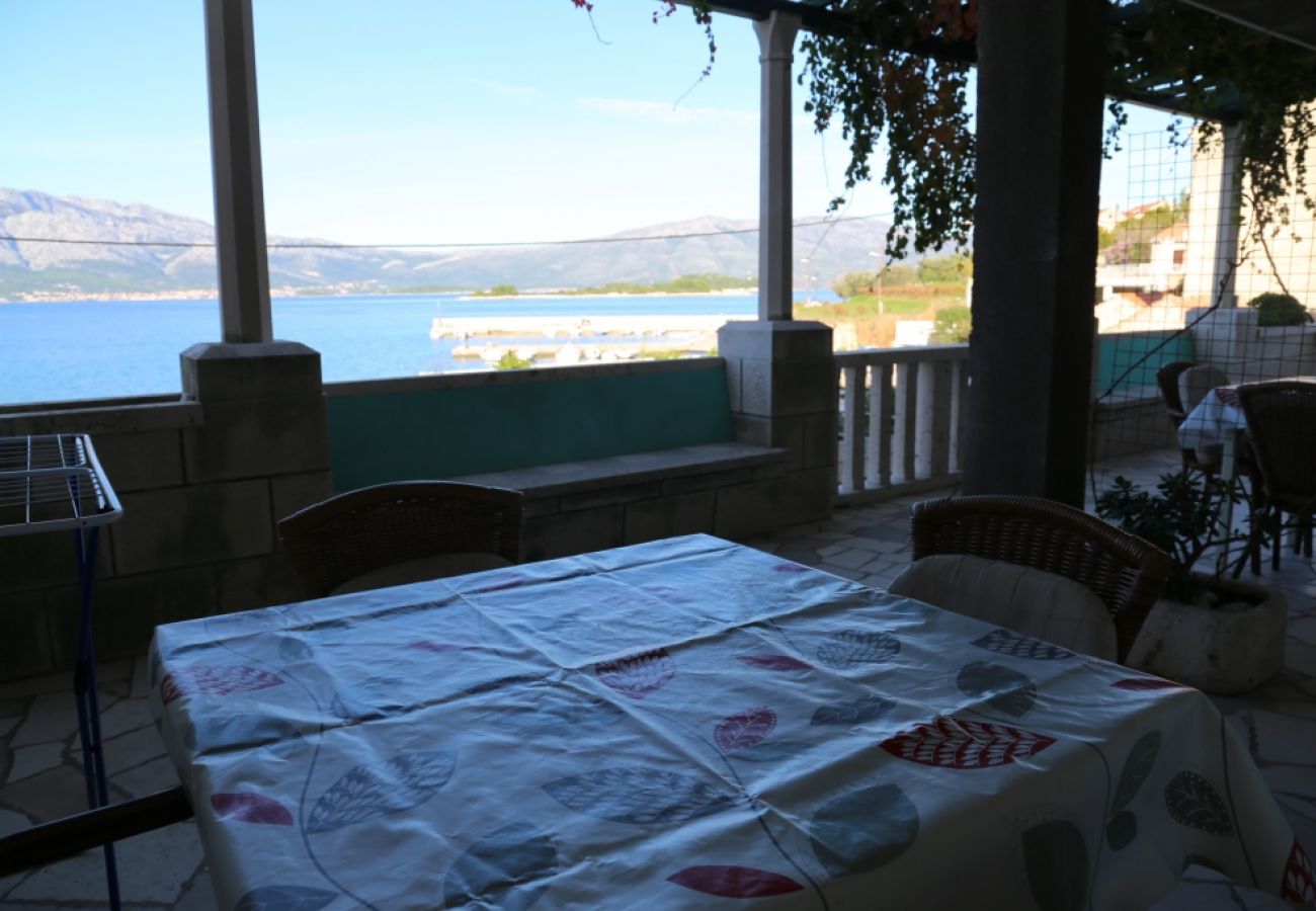 Ferienwohnung in Lumbarda - Ferienwohnung in Lumbarda mit Meerblick, Terrasse, W-LAN, Waschmaschine (869-3)