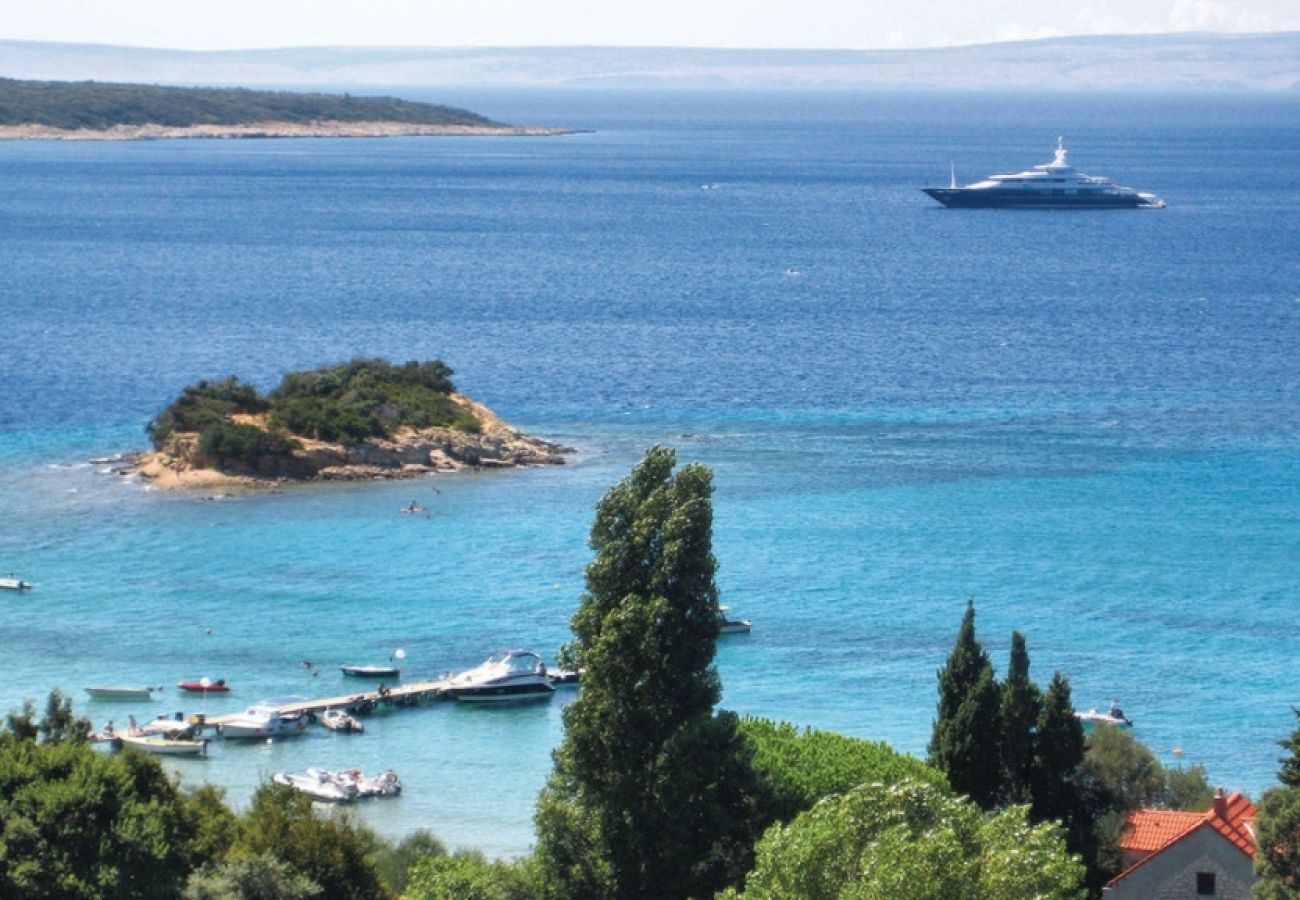 Ferienwohnung in Supetarska Draga - Ferienwohnung in Supetarska Draga mit Meerblick, Balkon, Klimaanlage, W-LAN (3321-1)